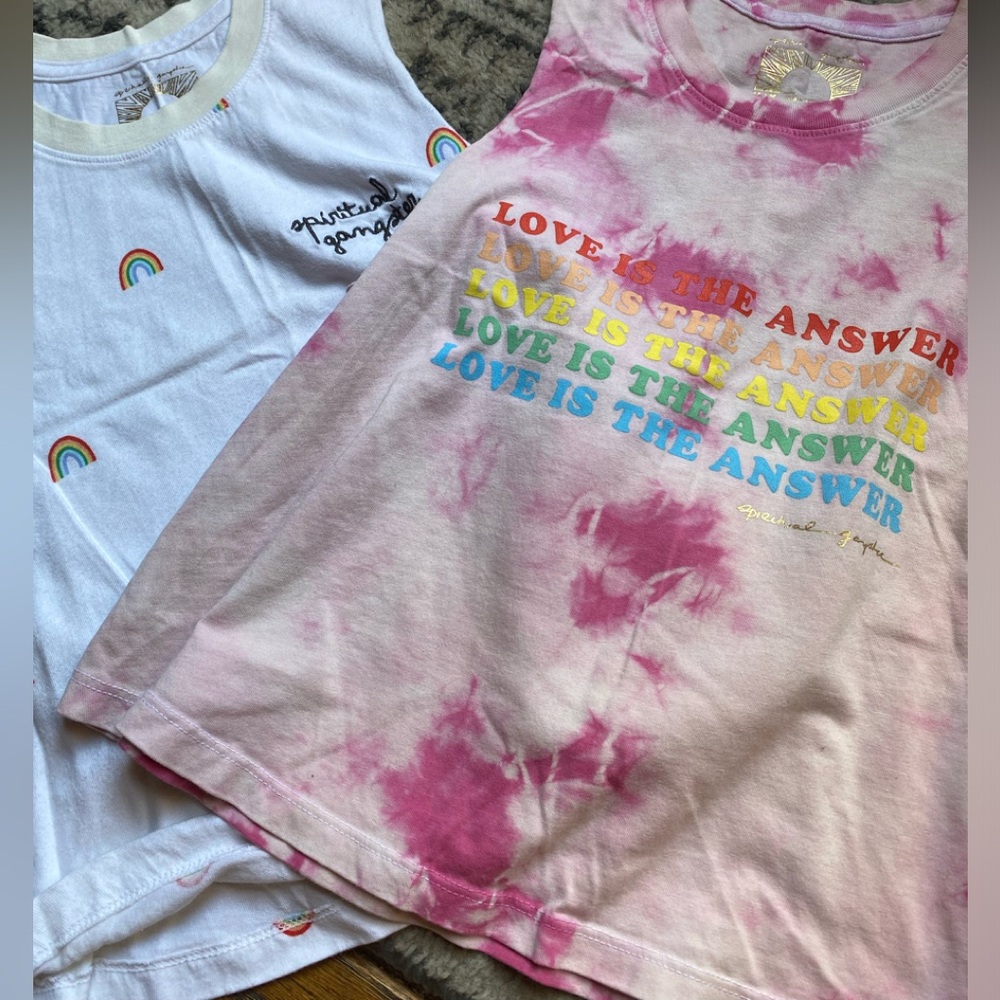 2 pack tank tops SPIRITUAL GANGSTER TANKS XS